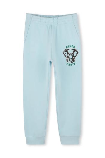 Detské bavlnené tepláky Kenzo Kids jednofarebné, K60905
