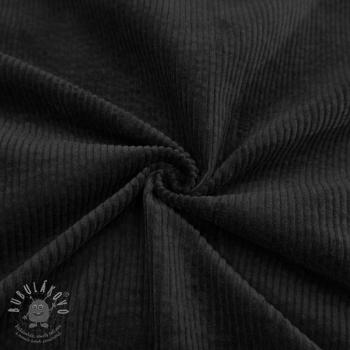 Kordbársony 6W WASHED STRETCH black