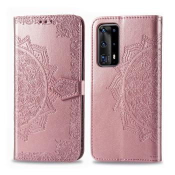 ART Peňaženkový kryt Huawei P40 Pro / P40 Pro+ ORNAMENT ružový