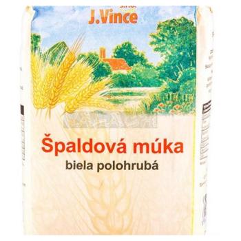 J.VINCE Špaldová múka biela polohrubá 1 kg