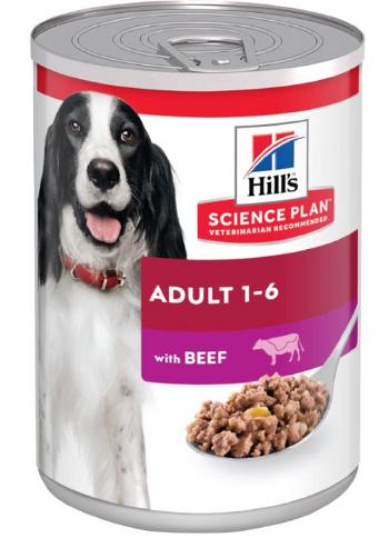 HILLS SP Canine Adult Beef KONZERVA pre psy 370g