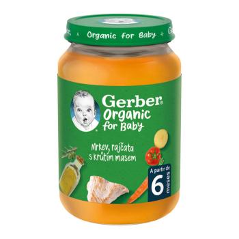 GERBER Organic detský príkrm mrkva a rajčiny s morčacím mäsom 190 g,GERBER Organic detský príkrm mrkva a rajčiny s morčacím mäsom 190 g