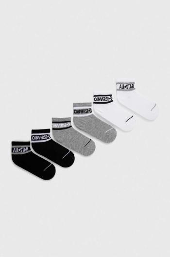 Detské ponožky Converse 6-pak šedá farba
