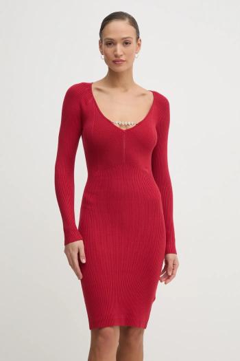 Šaty Guess SASHA červená farba, mini, priliehavé, W5RK07 Z2YJ2