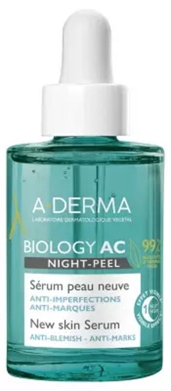 A-DERMA Nočné peelingové sérum Biology AC Night-Peel (New Skin Serum) 30 ml