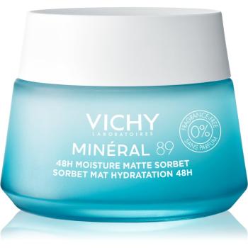 Vichy Minéral 89 Moisture Matte Sorbet sorbet krém pre mastnú a zmiešanú pleť bez parfumácie 50 ml