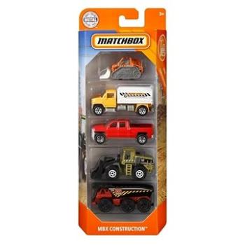 Matchbox 4 ks Pracovné vozidlá – Stavenisko (194735006793)