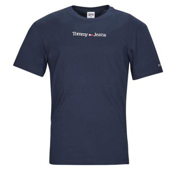 Tommy Jeans  TJM CLASSIC LINEAR LOGO TEE  Tričká s krátkym rukávom Námornícka modrá