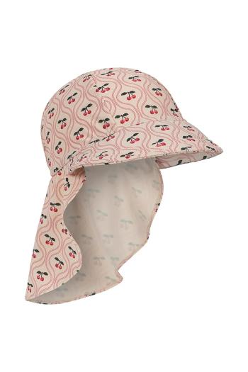 Čiapka Konges Sløjd MERLE FRILL SUN HAT GRS ružová farba, KS103351