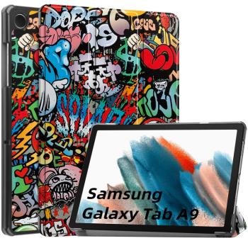 ART Zaklápaci kryt Samsung Galaxy Tab A9 GRAFFITI