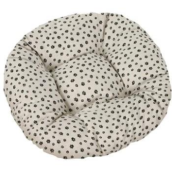 Bellatex IVO okrúhly prešívaný – priemer 40 cm – labky čierne (2474)