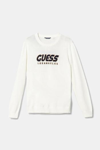 Detský sveter Guess biela farba, tenký, L5RR01 Z2BB0