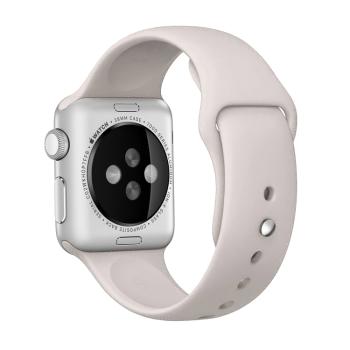 RUBBER Remienok Apple Watch Ultra 1 / 2 (49mm) / 9 / 8 / 7 (45mm) / 6 / SE / 5 / 4 (44mm) / 3 / 2 / 1 (42mm) béžový