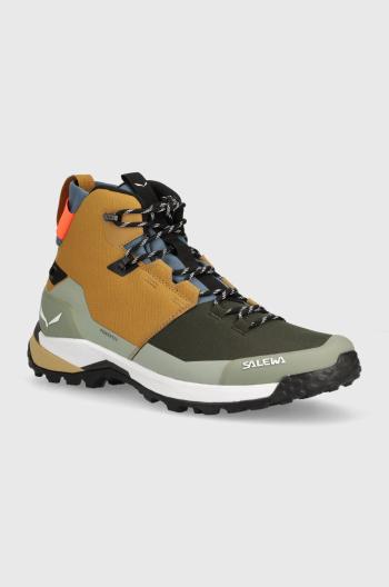 Salewa cipő Puez Mid Powertex barna, férfi, 00-0000061438