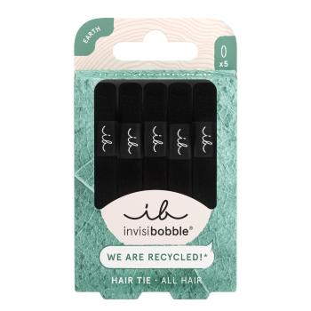 Invisibobble Gumička do vlasov Hair Tie Black 5 ks