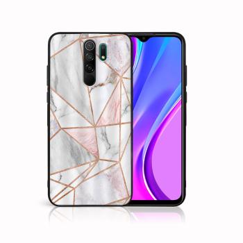 MY ART Silikónový obal Xiaomi Redmi 9 PINK MARBLE (143)