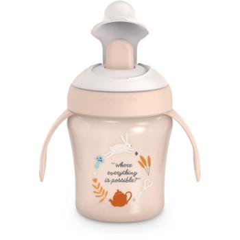 Suavinex Wonderland Learning Cup tréningový hrnček Rose 200 ml