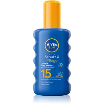 Nivea SUN Protect & Moisture sprej na opaľovanie SPF 15 200 ml