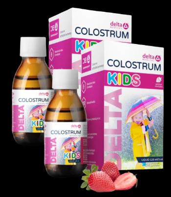 DELTA Colostrum sirup JAHODA KIDS 2x125 ml