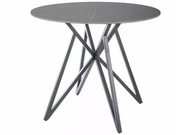 Signal Jedálenský stôl MURANO 90 cm | sivá, čierna