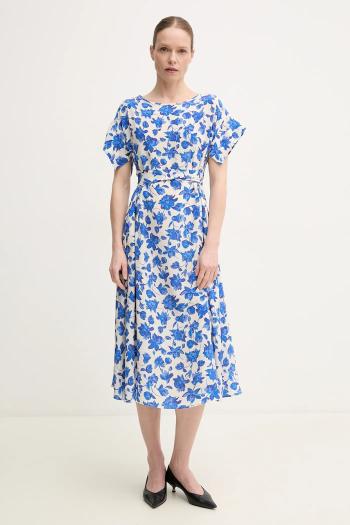 Hodvábne šaty Weekend Max Mara midi, áčkový strih, 2515221092600