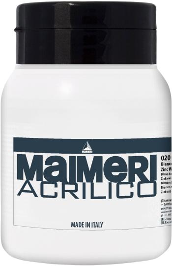 Maimeri Acrilico Akrylová farba Zinc White 020 500 ml 1 ks