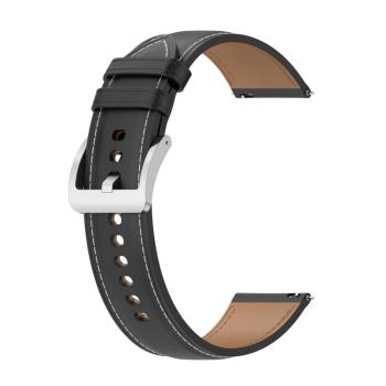 LEATHER Kožený remienok pre Garmin Forerunner 165 čierny