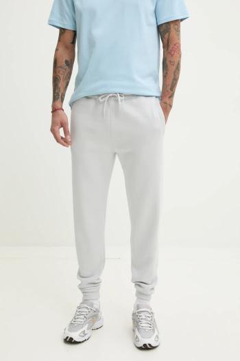 Tepláky Hollister Co. pánske, šedá farba, jednofarebné, KI334-5016