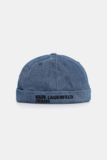 Detská bavlnená čiapka Karl Lagerfeld Jeans z tenkej pleteniny, bavlnené, A3M33108