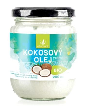 ALLNATURE Kokosový olej panenský BIO 200 ml