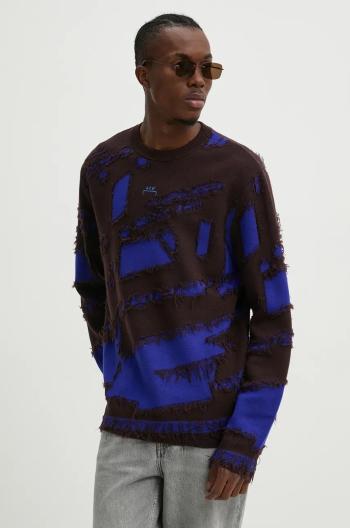 Vlnený sveter A-COLD-WALL* Frontage Knit Crewneck pánsky, ACWMK169