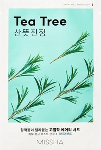 Missha Upokojujúca pleťová maska s Tea Tree (Airy Fit Sheet Mask) 19 g
