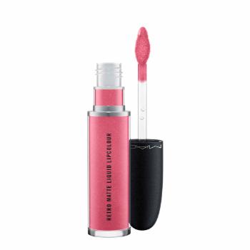 MAC Cosmetics Krémový rúž Retro Matte (Liquid Lip Colour) 5 ml Metallics Metallic Rose