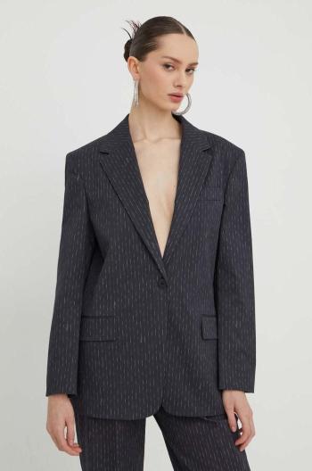 Sako HUGO tmavomodrá farba,oversize,vzorované, 50508093