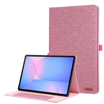 FABRIC Zaklápací kryt pre Samsung Galaxy Tab S10 FE+ ružový