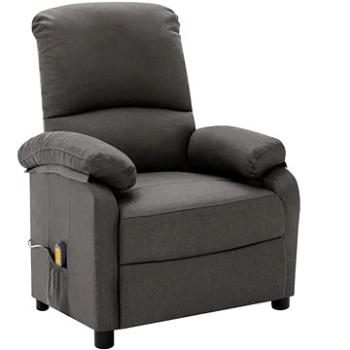 Shumee polohovacie tmavo sivé textil, 3073853
