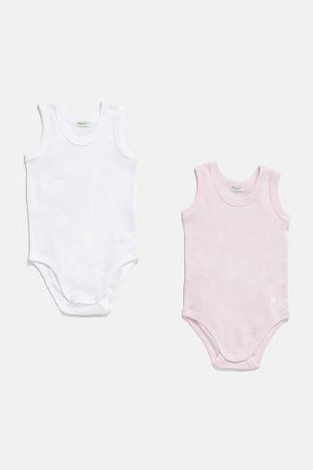 Bavlnené body pre bábätká United Colors of Benetton 3-pak 3GI70B136