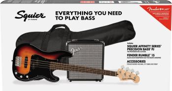 Fender Squier Affinity Series Precision Bass PJ Pack LRL 3-Color Sunburst Elektrická basgitara