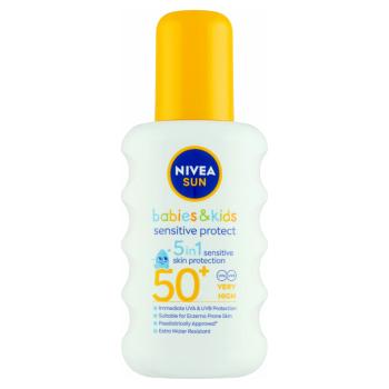 NIVEA Sun Detský sprej na opaľovanie Protect & Sensitive OF 50+ 200 ml