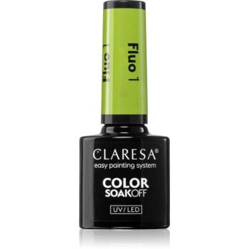 Claresa SoakOff UV/LED Color Fluo gélový lak na nechty odtieň 5 g