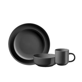 Set de masă Mäser 16 buc. ALENIA, gri, gri