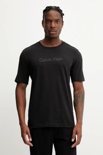 Tričko Calvin Klein Performance pánske, čierna farba, s nášivkou, LVGMS5K182
