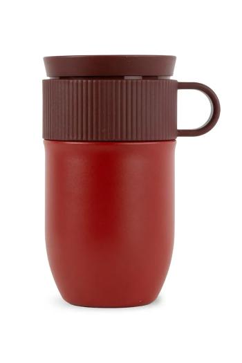 Termo hrnček Sagaform Ted 280 ml bordová farba
