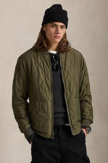 Bunda Polo Ralph Lauren pánska, zelená farba, prechodná, 710955785