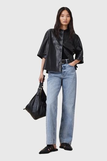 Bavlnené rifle AllSaints BROOKLYN vysoký pás, W061EC