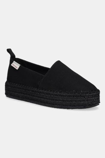 Espadrilky Calvin Klein Jeans PLATFORM ESPADRILLE ML CS čierna farba, na platforme, YW0YW01871