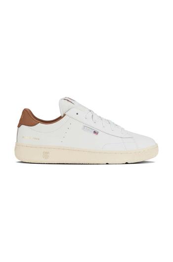 Kožené tenisky K-Swiss SLAMMKLUB CC biela farba, 08911.927.M