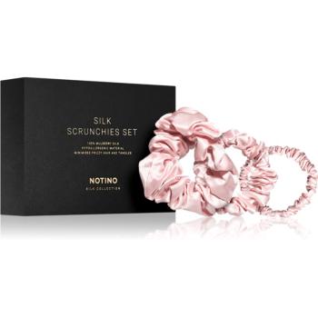 Notino Silk Collection Scrunchie Set súprava hodvábnych gumičiek do vlasov odtieň Pink