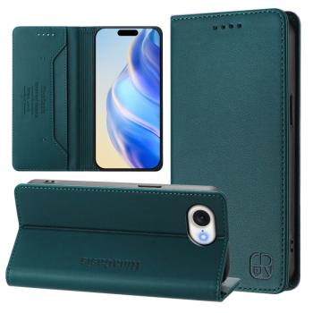 RINA Zaklápacie puzdro pre Apple iPhone 16e tmavozelené