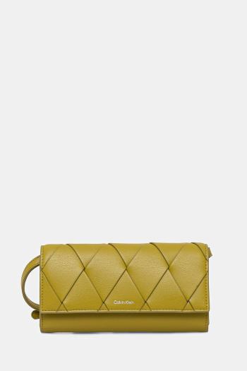 Listová kabelka Calvin Klein zelená farba, K60K612970